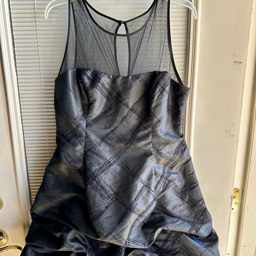 Sequin Hearts Black Bubble Dress